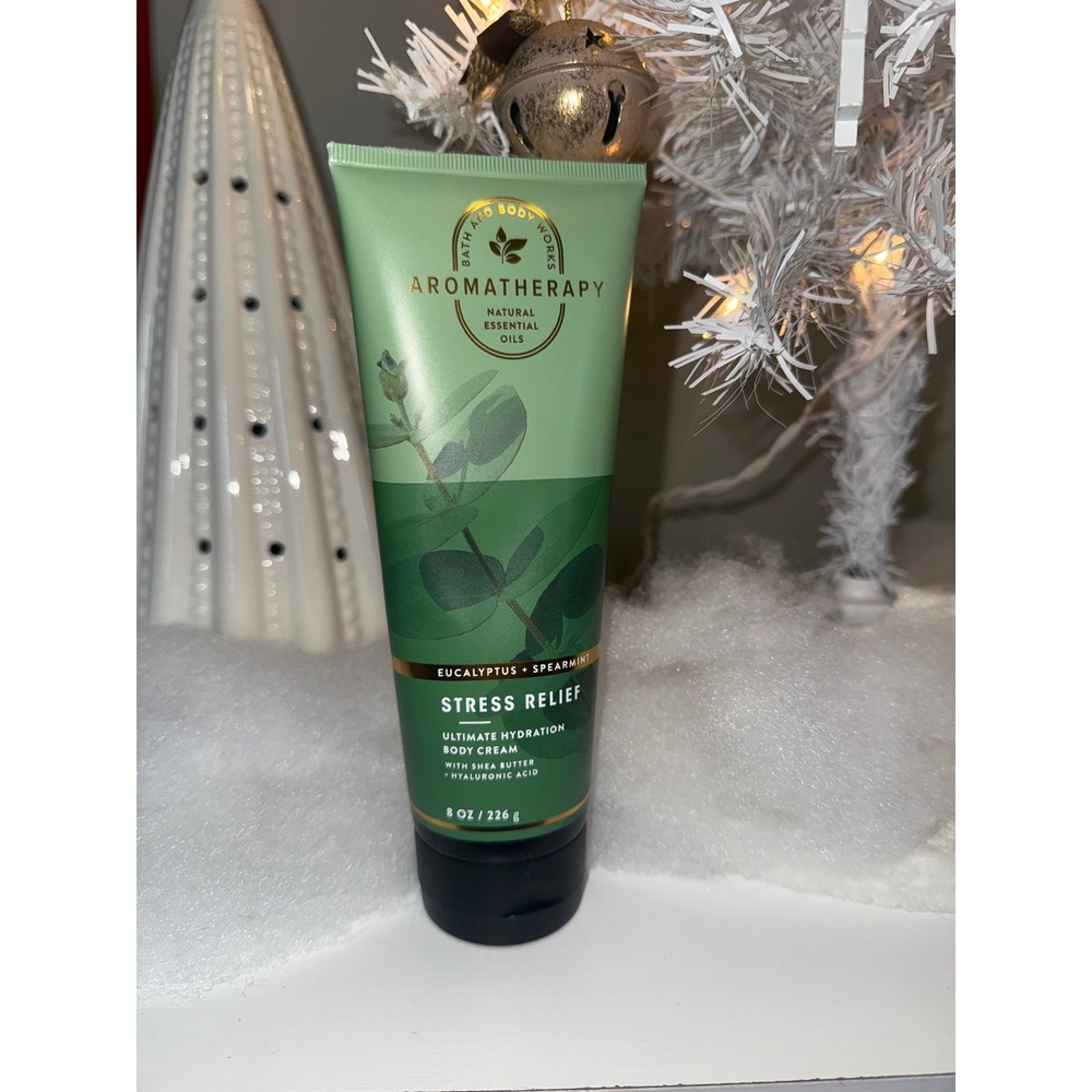Bath Body Works Aromatherapy Stress Relief‎ Eucalyptus Spearmint Body Cream 8 oz